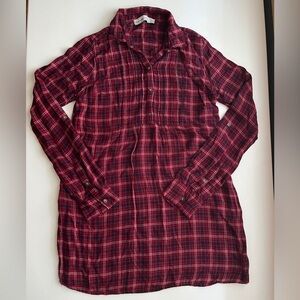 Abercrombie & Fitch lightweight Flannel shirt dress Y2K size XS